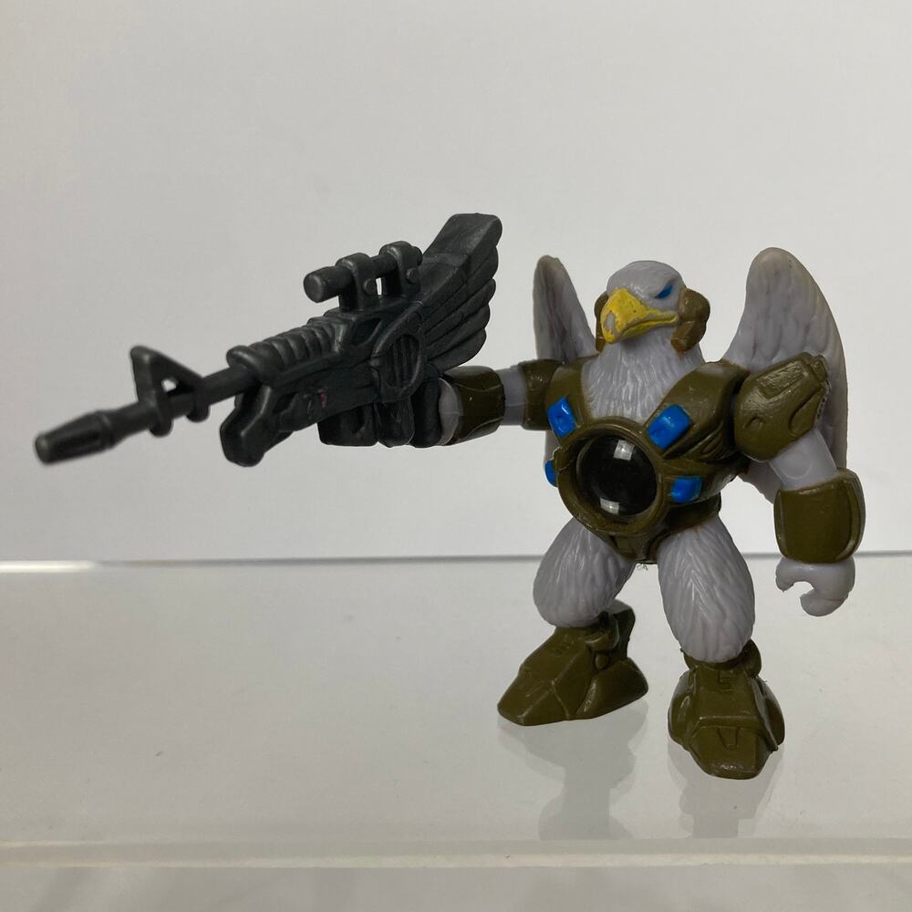 VTG 1988 Takara Hasbro Battle Beasts Laser Beasts #77 Blue Eagle Action Figure